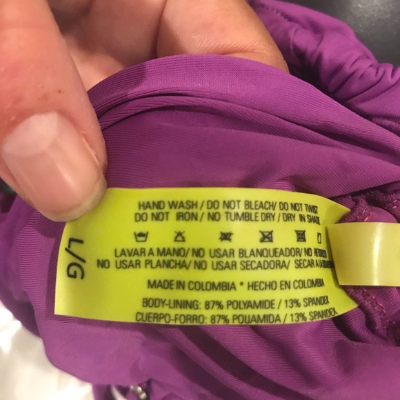 Amulette purple triangle bikini. Size L. NWT - Picture 14 of 15